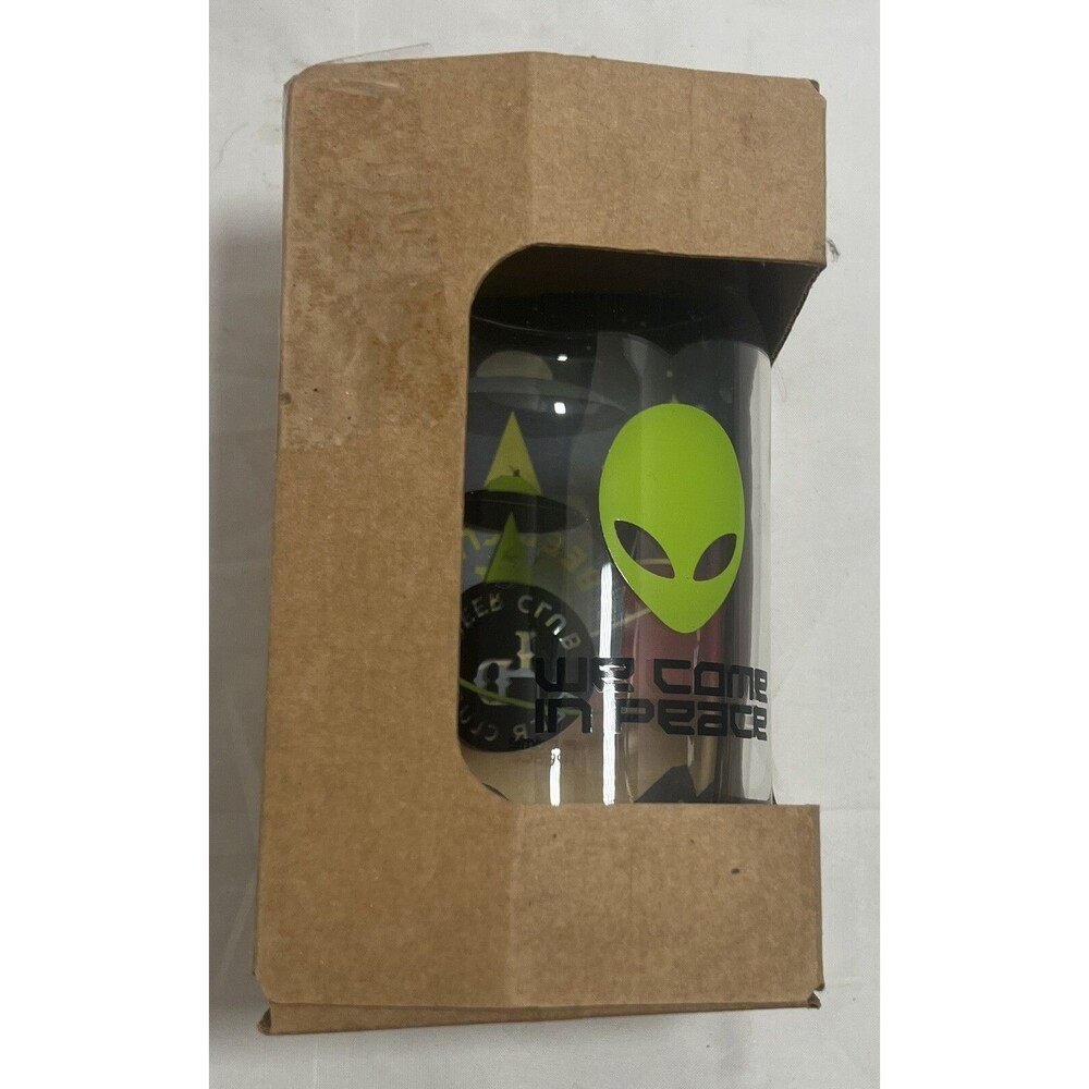 Lazy Dog Beer "We Come In Peace" 16 fl oz Pint Glass * Brand New *